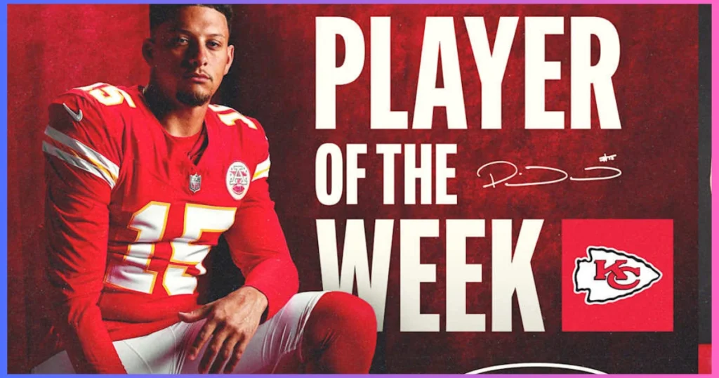 Patrick Mahomes AFC Offensive Player Week