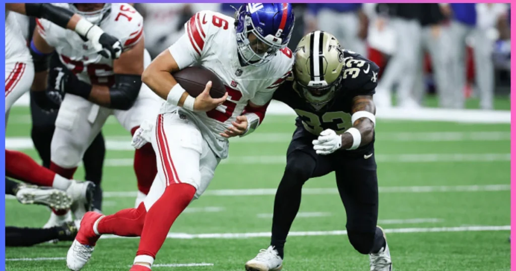 Jaxson Dart Giants loss New Orleans