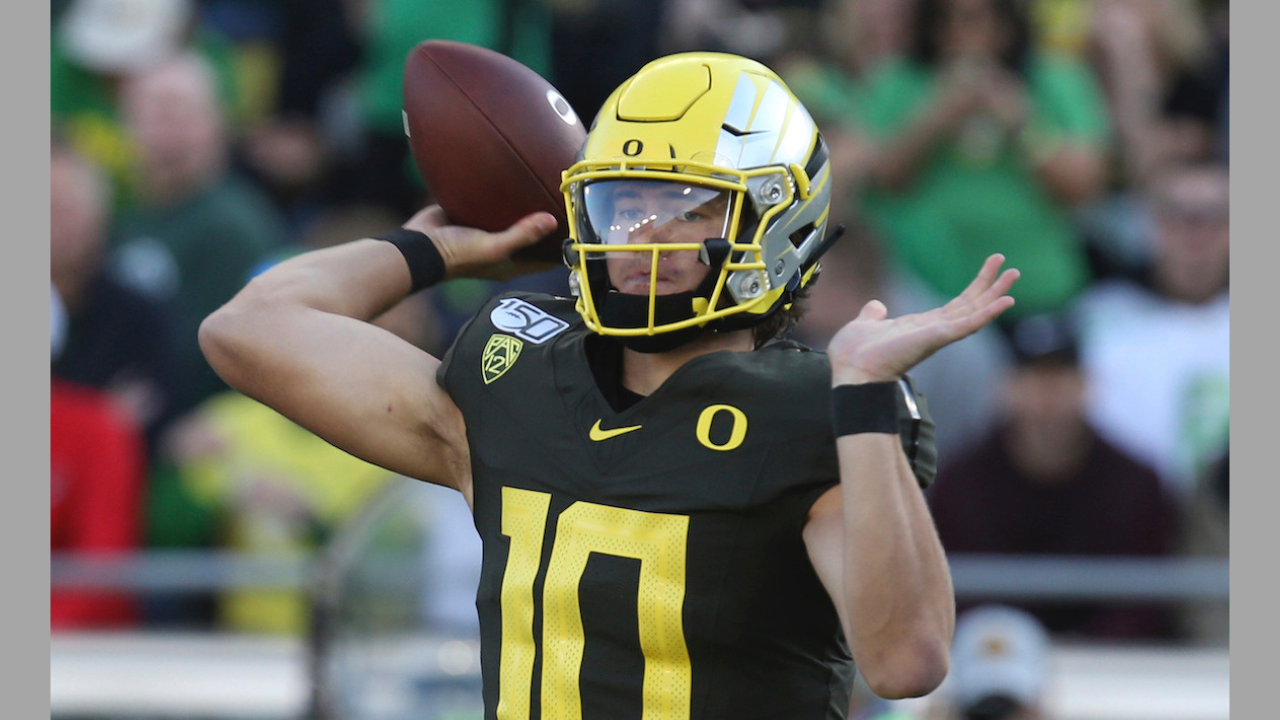 Justin Herbert’s Unexpected Camp Look: The Crimson Gaze