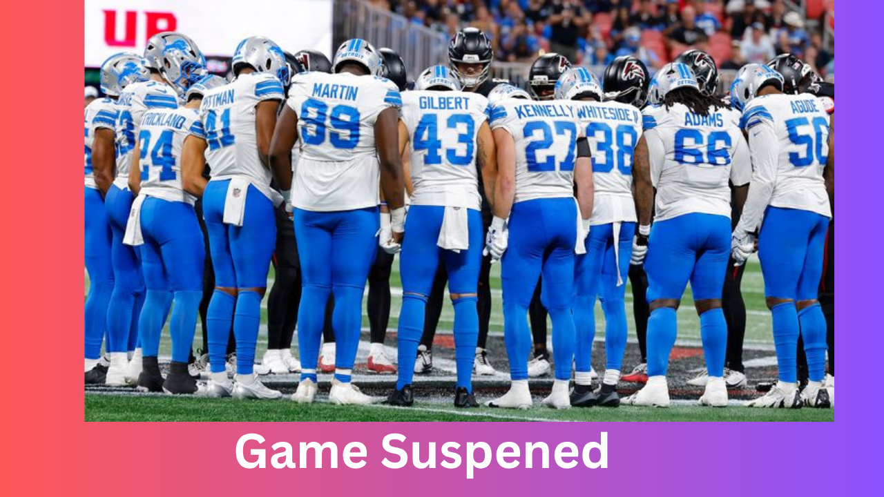 Lions Falcons game suspension