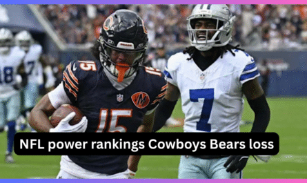 NFL power rankings Cowboys Bears loss