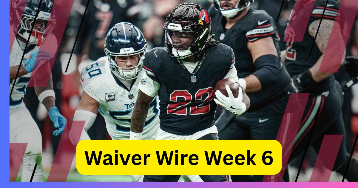 2025 NFL Fantasy Waiver Wire Week 6