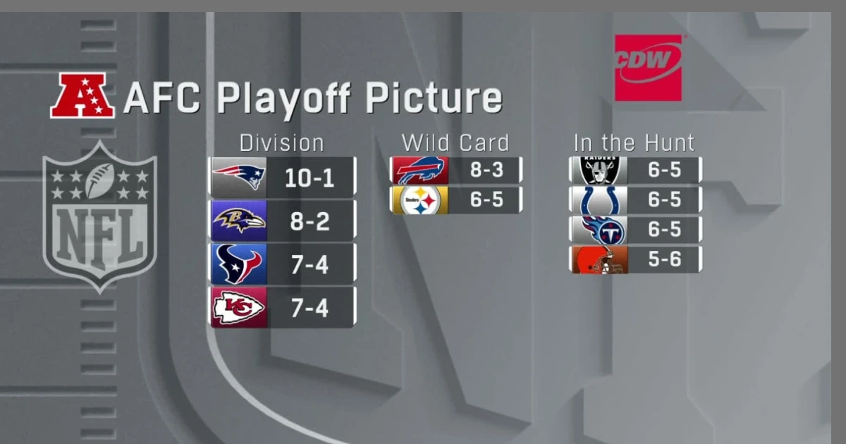 NFL Playoff Picture Week 12