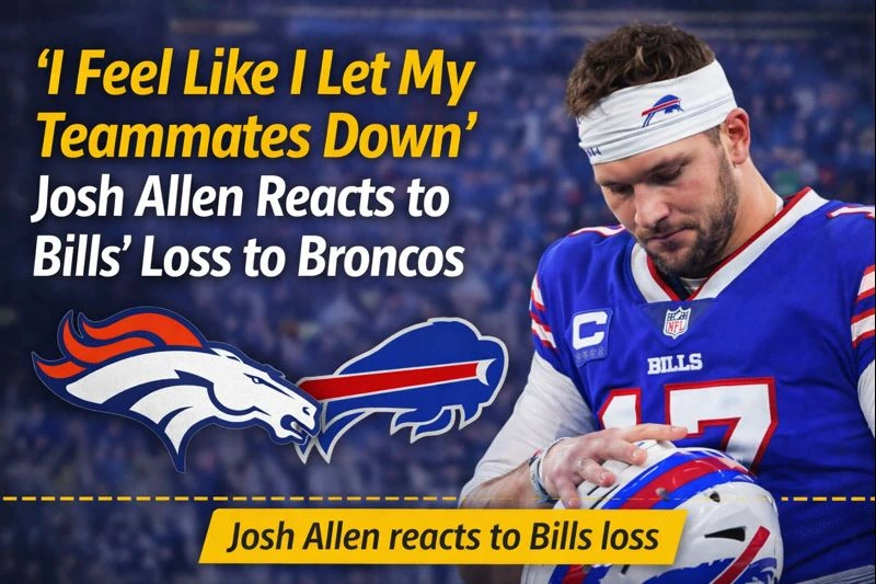 Josh Allen reacts to Bills loss