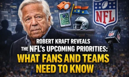Robert Kraft reveals NFL upcoming priorities