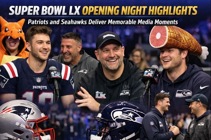 Super Bowl LX Opening Night Highlights: Patriots and Seahawks Deliver Memorable Media Moments