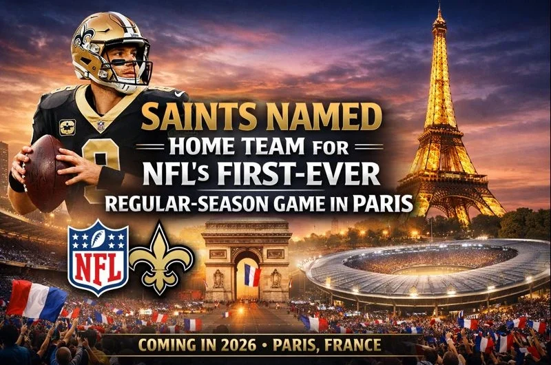 Saints Named Home Team for NFL’s First-Ever Regular-Season Game in Paris
