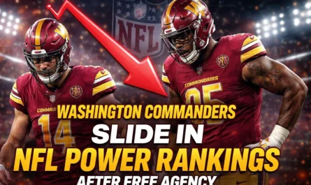 Washington Commanders power rankings drop