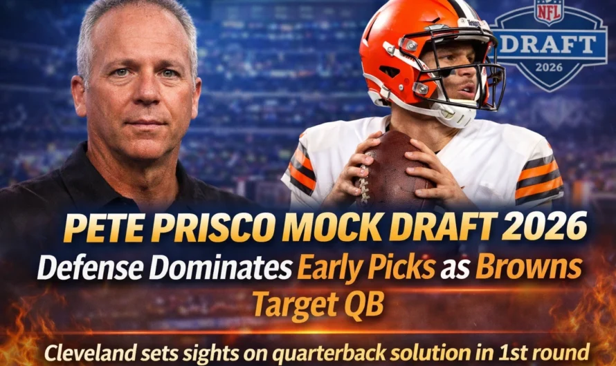 Pete Prisco Mock Draft 2026: Browns Eye QB as Defensive Talent Takes Over Early Picks