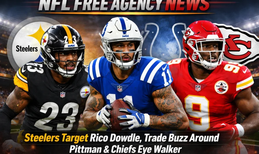 FL Free Agency News 2026: Steelers Snag Pittman & Dowdle While Chiefs Land a Super Bowl MVP