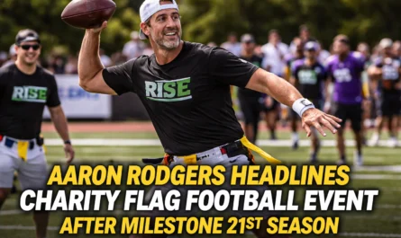 Aaron Rodgers charity flag football event