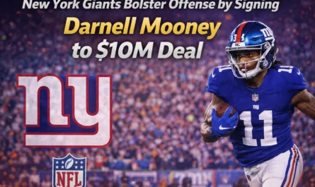 New York Giants Darnell Mooney signing