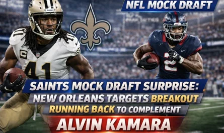 New Orleans Saints mock draft running back