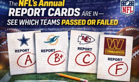 NFL annual report cards