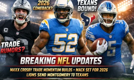 NFL news live updates