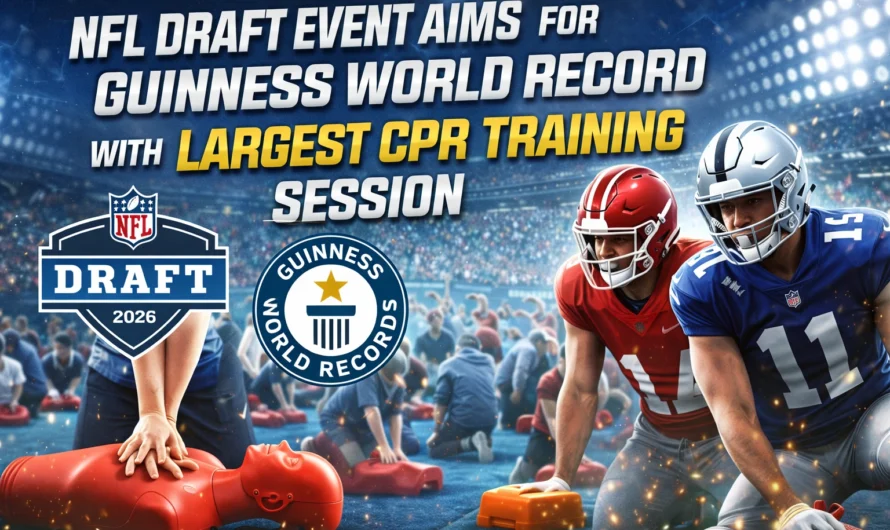 Life-Saving Playbook: NFL Draft Event Aims for Guinness World Record with Massive CPR Training