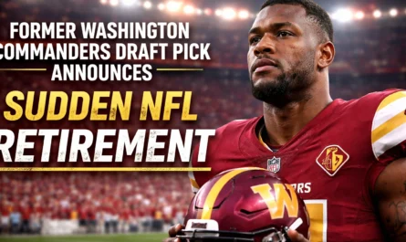 former Washington Commanders draft pick retires