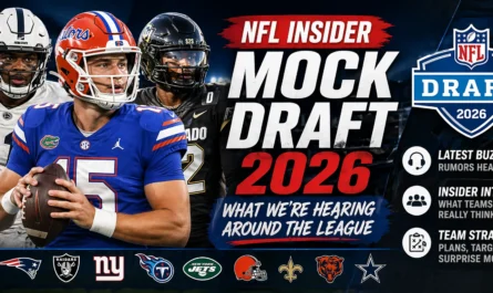 NFL insider mock draft 2026