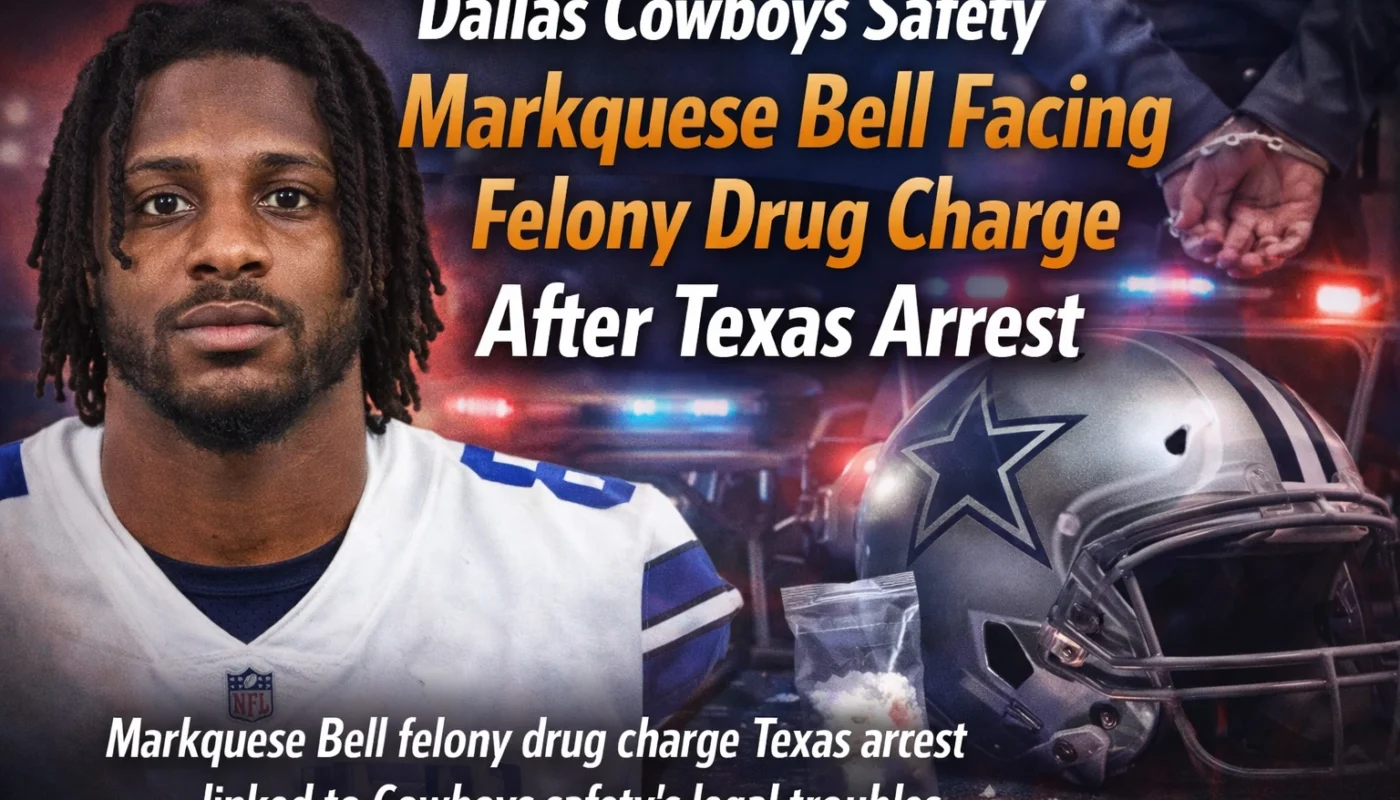 Markquese Bell felony drug charge Texas arrest