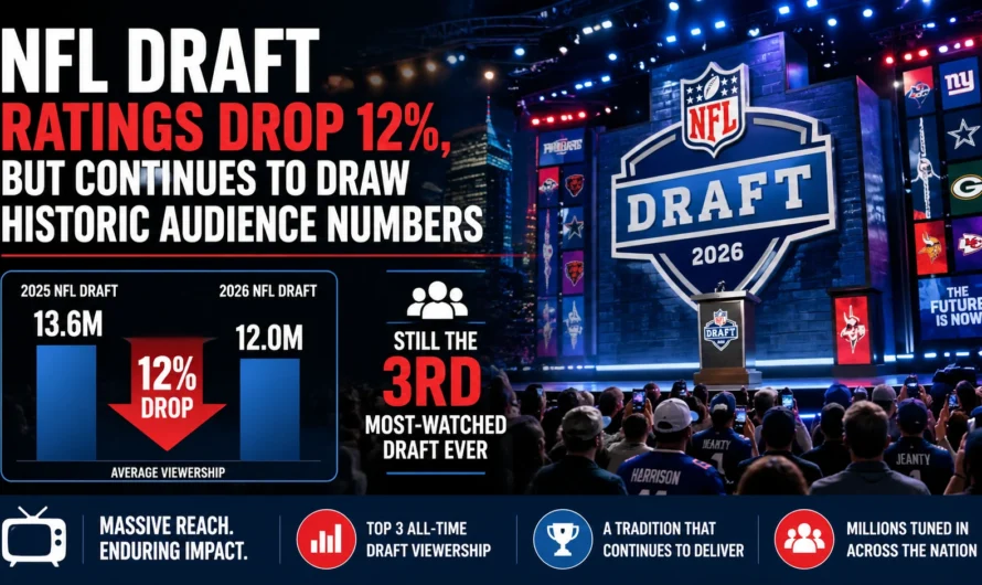 NFL Draft Sees Ratings Drop, But Continues to Draw Historic Audience Numbers