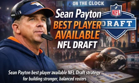 Sean Payton best player available NFL Draft