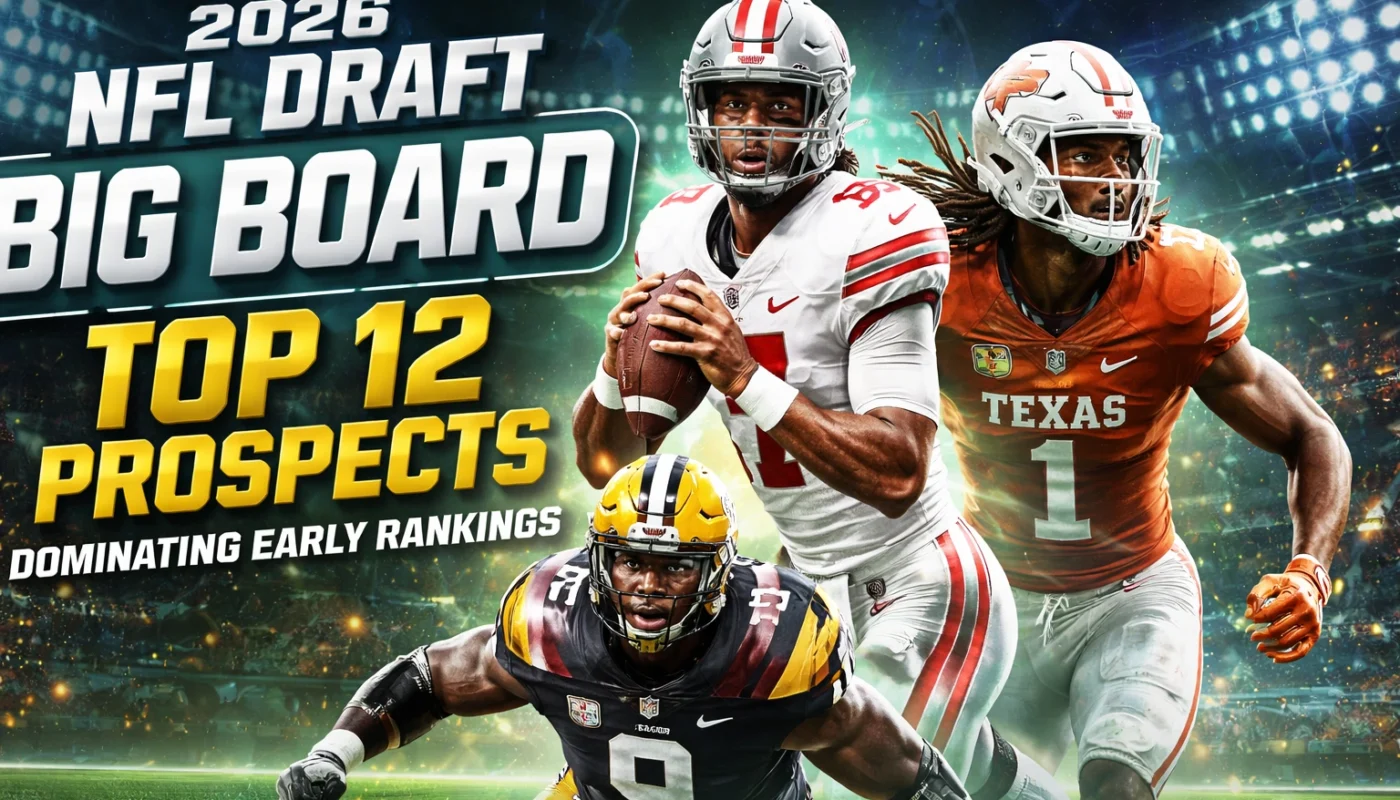 2026 NFL Draft Big Board Top 12 Prospects