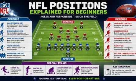 NFL positions explained for beginners with roles and responsibilities