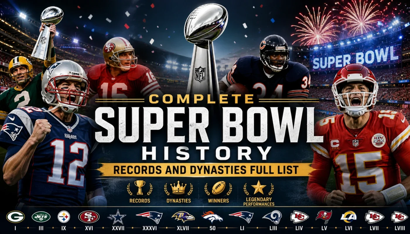 complete Super Bowl history records and dynasties list