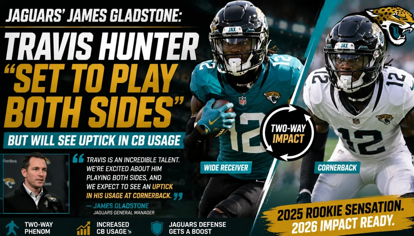 Travis Hunter CB usage increase 2026 Jaguars two way role analysis and fantasy football impact