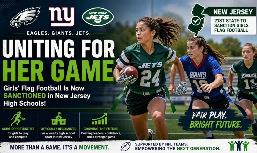 How Philadelphia Eagles, New York Giants, and New York Jets Are Driving Girls’ Flag Football Growth in New Jersey High Schools