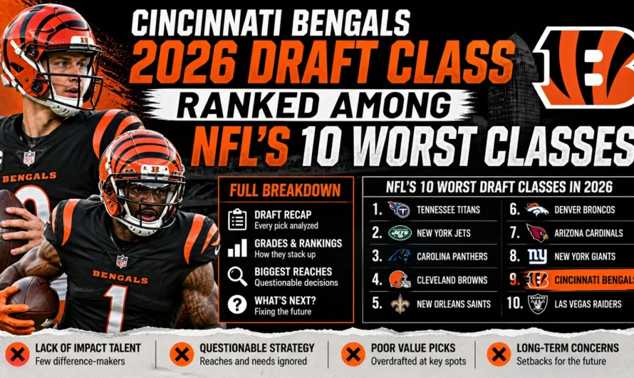 Whoops, Who Did We Pick? Cincinnati Bengals 2026 Draft Class Ranked Among NFL’s Worst: Full Breakdown