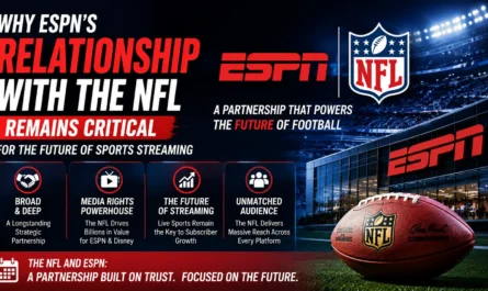 ESPN relationship with NFL future sports streaming media rights analysis