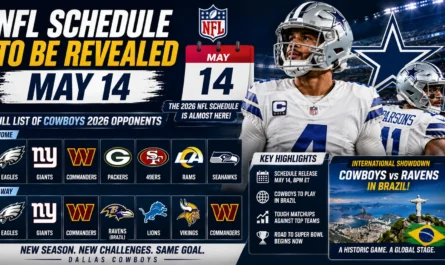 Dallas Cowboys 2026 opponents analysis toughest games NFL schedule release predictions and playoff outlook