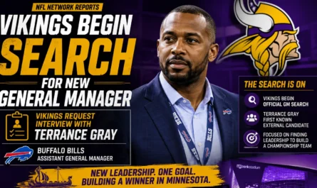 Minnesota Vikings GM search 2026 Terrance Gray interview candidate analysis and front office strategy