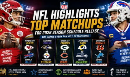 2026 NFL top matchups schedule release analysis biggest games primetime predictions and rivalry showdown rankings