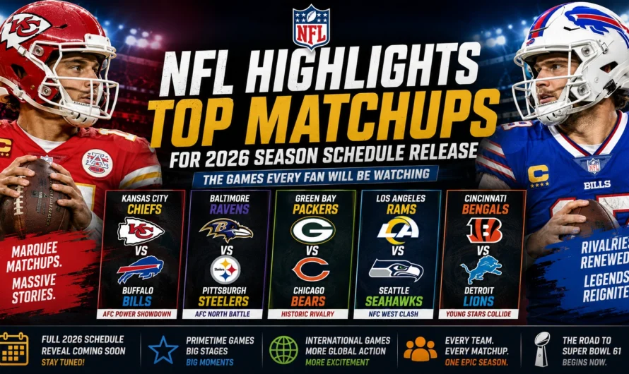 2026 NFL Schedule Release: Ranking the Most Anticipated Matchups Fans Can’t Wait to Watch