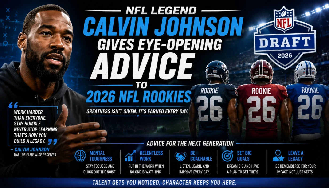 Calvin Johnson advice for 2026 NFL rookies and long-term professional football success
