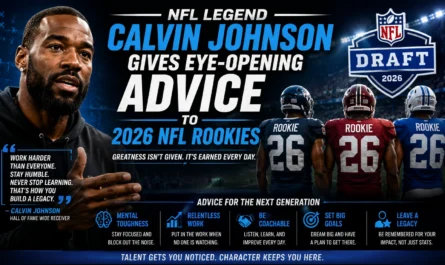 Calvin Johnson advice for 2026 NFL rookies and long-term professional football success