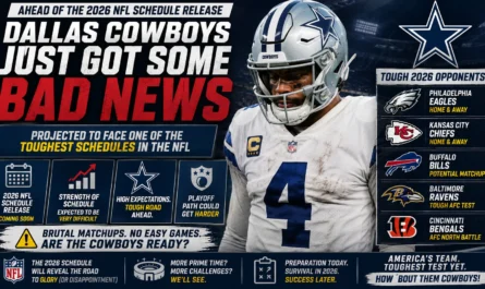 Dallas Cowboys 2026 strength of schedule analysis playoff chances and toughest opponents before NFL schedule release