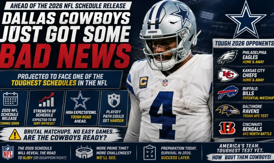 Why the Cowboys’ Brutal 2026 Schedule Could Become Dallas’ Biggest Problem This Season