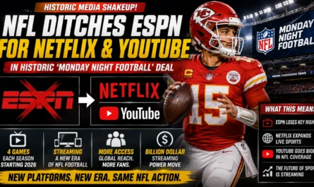 NFL Netflix YouTube Monday Night Football streaming deal analysis future of sports broadcasting and ESPN impact
