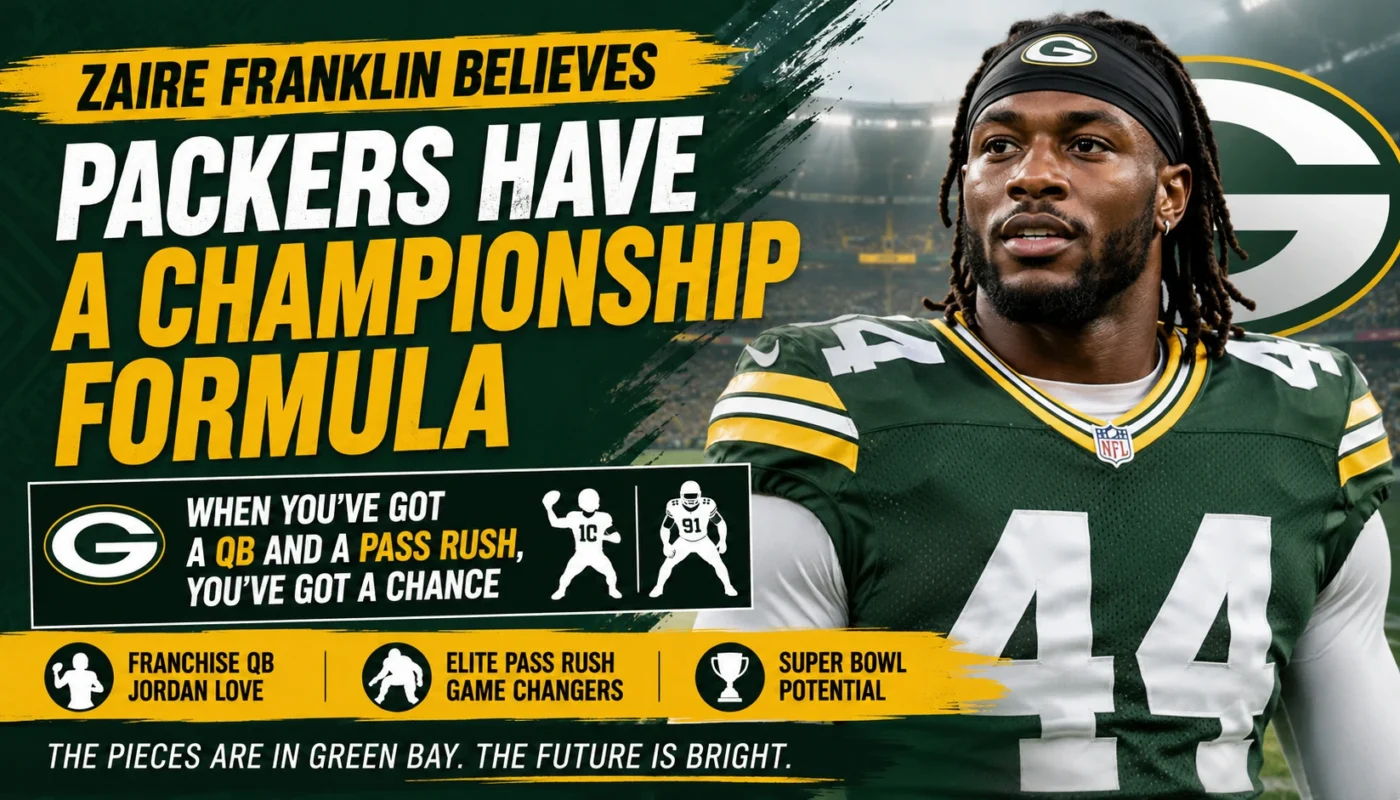 Green Bay Packers championship formula 2026 with Jordan Love and elite pass rush