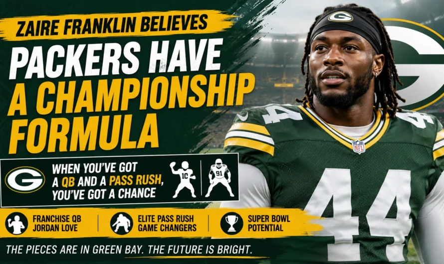 Why Zaire Franklin Believes the Green Bay Packers Have a Championship Formula in 2026