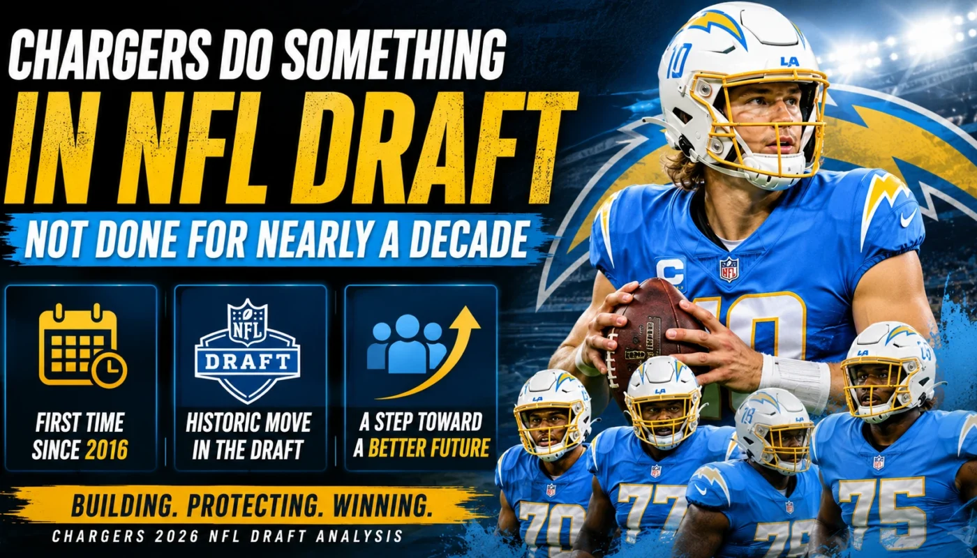 Chargers 2026 NFL draft strategy Justin Herbert offensive line rebuild analysis