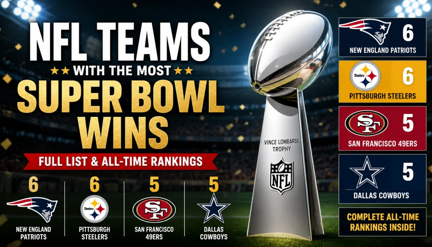 nfl teams with the most super bowl wins