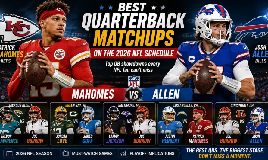 Best Quarterback Matchups on the 2026 NFL Schedule