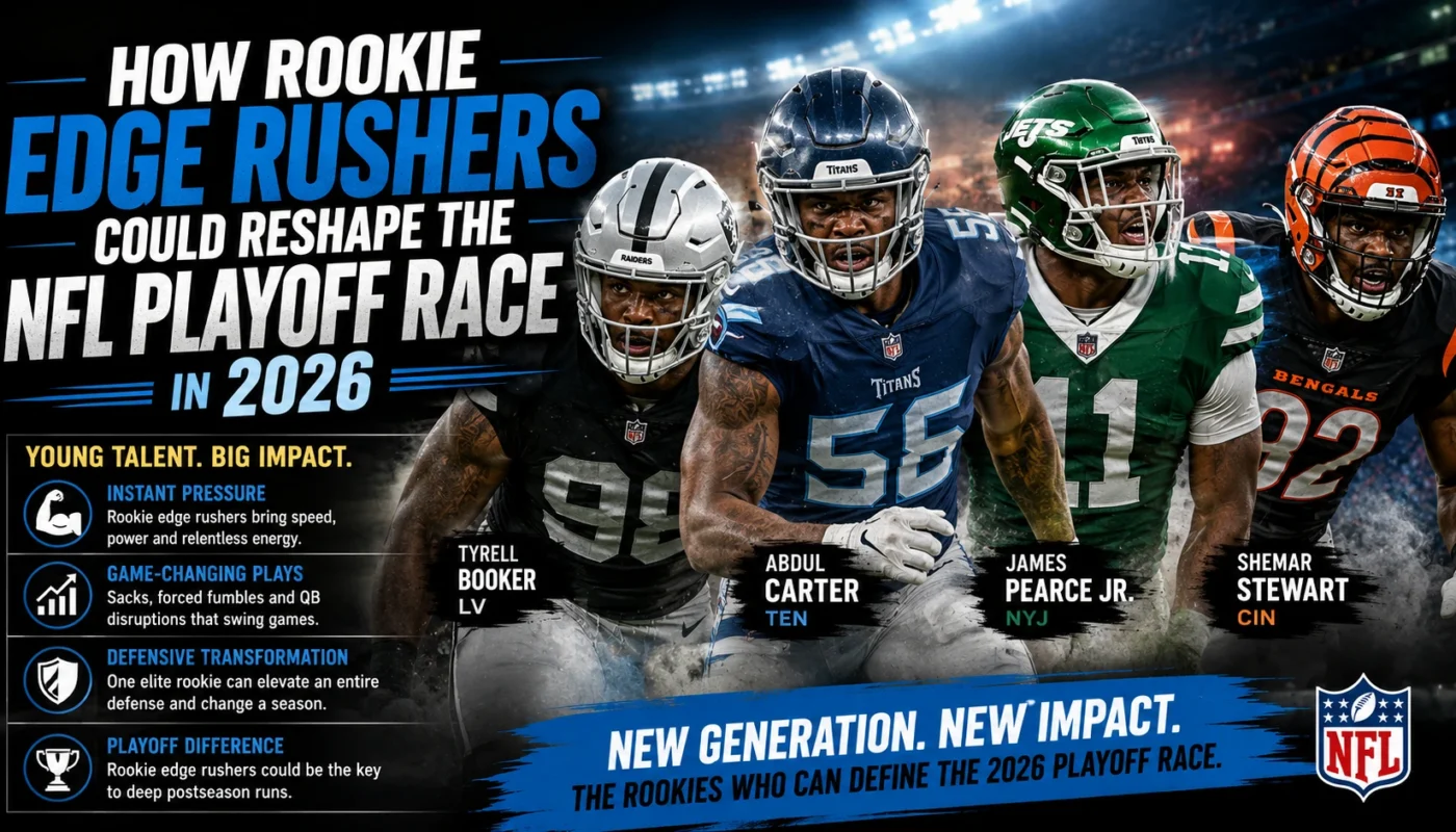 how rookie edge rushers could reshape the NFL playoff race in 2026