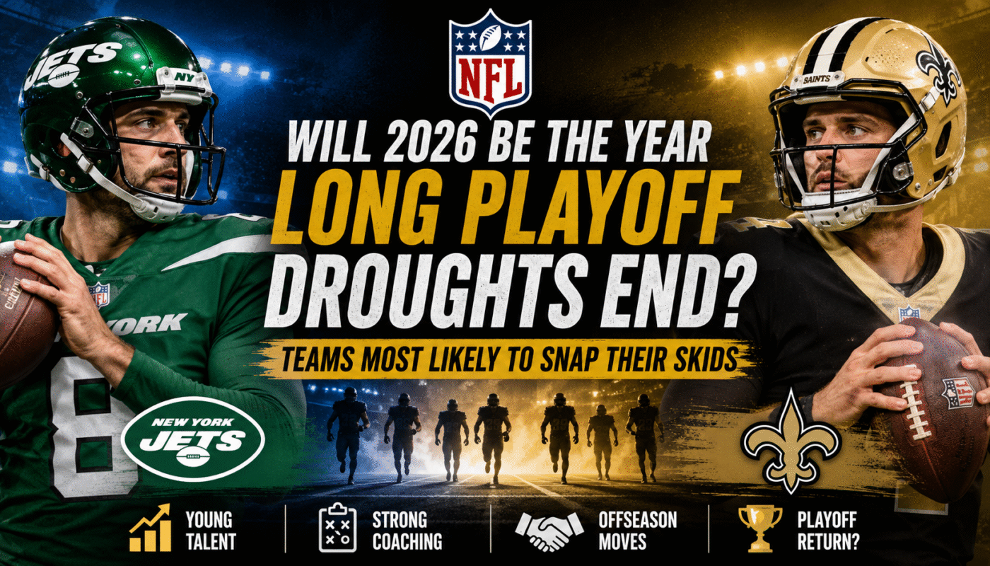 why 2026 could be the year several NFL playoff droughts finally end