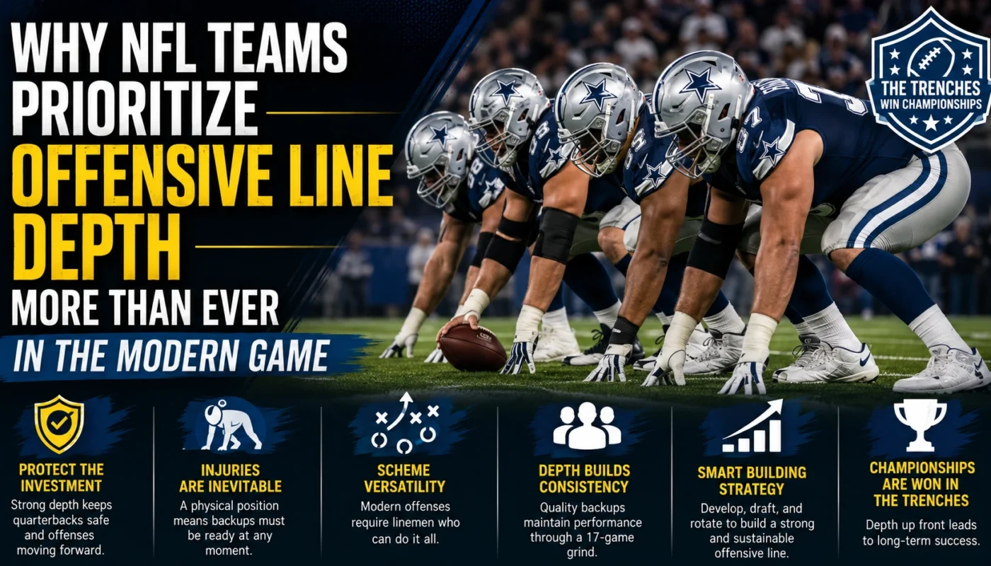 why NFL teams prioritize offensive line depth