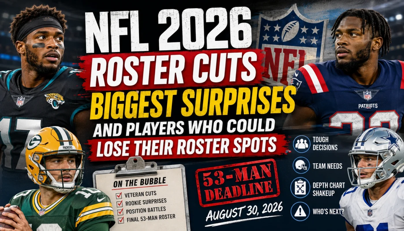 NFL 2026 roster cuts biggest surprises and players at risk of losing roster spots